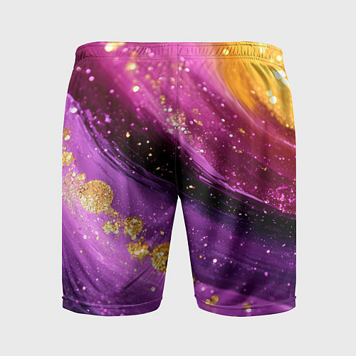 Мужские спортивные шорты Текстура с блеском / 3D-принт – фото 2