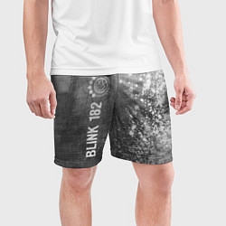 Шорты спортивные мужские Blink 182 - grey gradient по-вертикали, цвет: 3D-принт — фото 2
