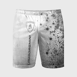 Мужские спортивные шорты Lamborghini - white gradient по-вертикали