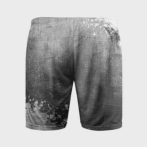 Мужские спортивные шорты Bayer 04 - grey gradient вертикально / 3D-принт – фото 2