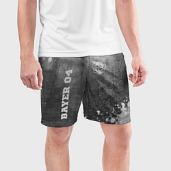 Шорты спортивные мужские Bayer 04 - grey gradient вертикально, цвет: 3D-принт — фото 2