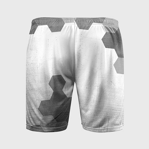 Мужские спортивные шорты Lexus - white gradient вертикально / 3D-принт – фото 2