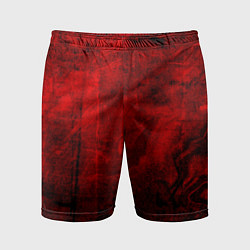 Мужские спортивные шорты Абстракция - red trash darkness