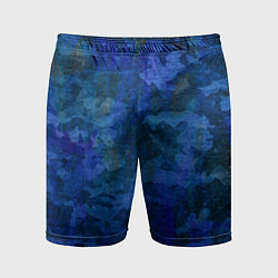 Мужские спортивные шорты Абстракция - blue uniform camouflage