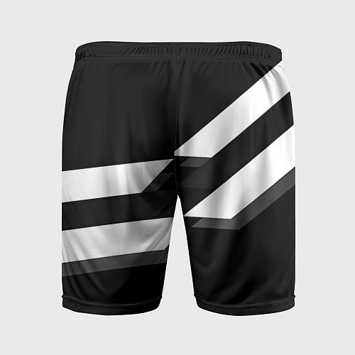 Мужские спортивные шорты Nasa геометрия полосы / 3D-принт – фото 2