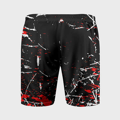 Мужские спортивные шорты Арсенал штрихи красок / 3D-принт – фото 2