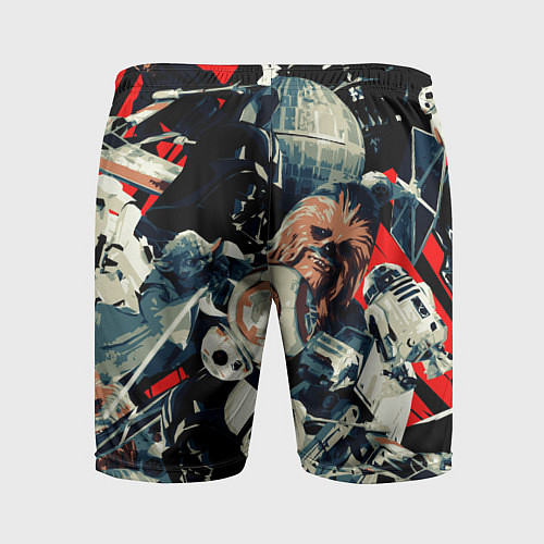 Мужские спортивные шорты Звездные войны персонажи / 3D-принт – фото 2