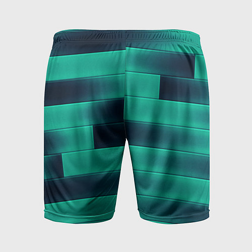 Мужские спортивные шорты Color light blue square / 3D-принт – фото 2