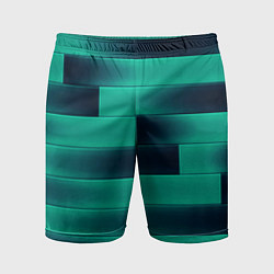 Мужские спортивные шорты Color light blue square