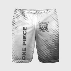 Мужские спортивные шорты One Piece - white gradient вертикально