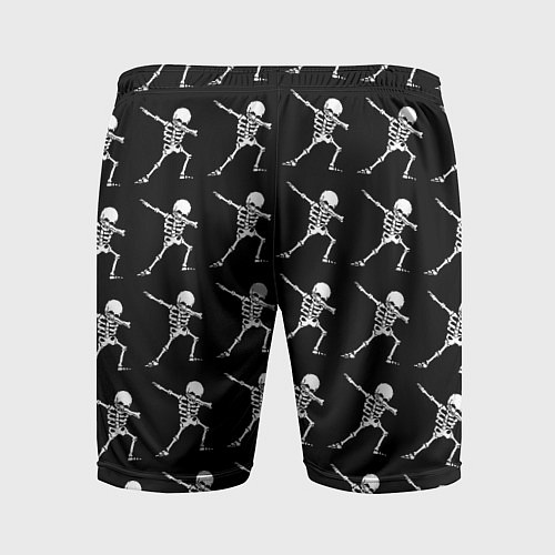 Мужские спортивные шорты Танцующие скелеты / 3D-принт – фото 2