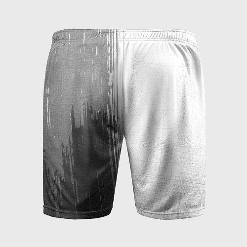 Мужские спортивные шорты Skillet - white gradient по-вертикали / 3D-принт – фото 2