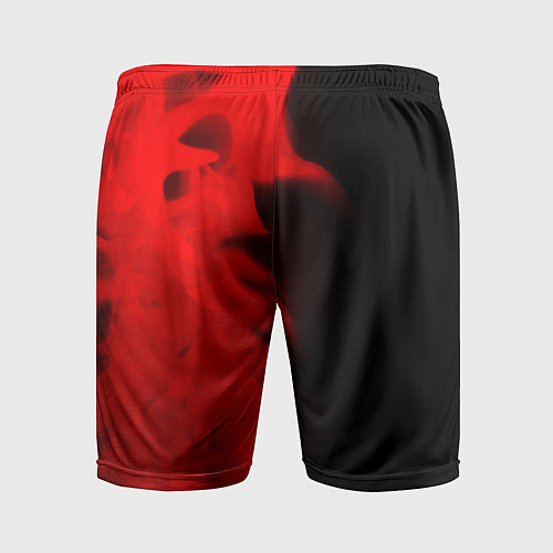 Мужские спортивные шорты JAC - red gradient по-вертикали / 3D-принт – фото 2