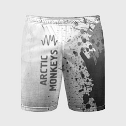 Мужские спортивные шорты Arctic Monkeys - white gradient по-вертикали
