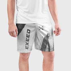 Шорты спортивные мужские Exeed - white gradient вертикально, цвет: 3D-принт — фото 2