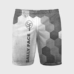 Мужские спортивные шорты Sally Face - white gradient по-вертикали