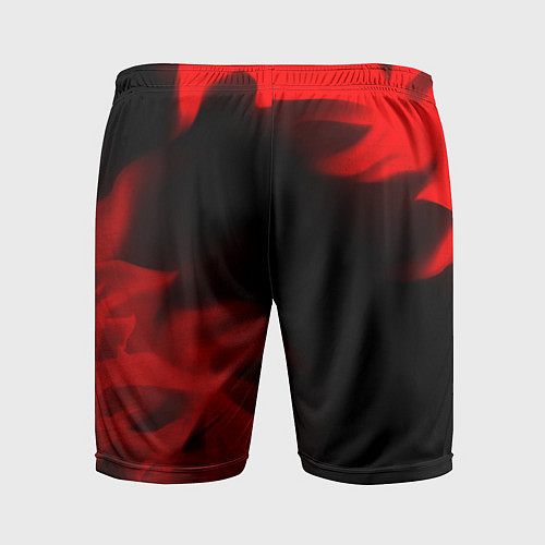 Мужские спортивные шорты Mercedes - red gradient вертикально / 3D-принт – фото 2