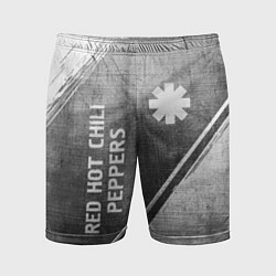 Мужские спортивные шорты Red Hot Chili Peppers - grey gradient вертикально