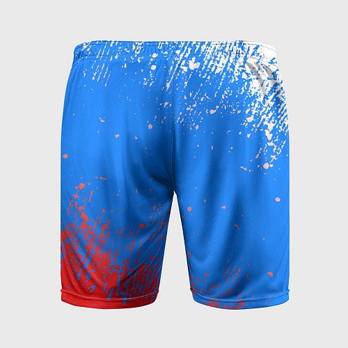 Мужские спортивные шорты Патриот - флаг / 3D-принт – фото 2