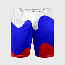 Шорты спортивные мужские Патриот - флаг, цвет: 3D-принт