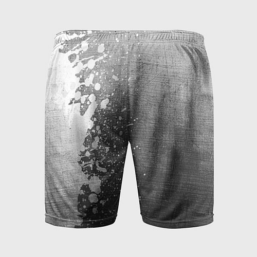 Мужские спортивные шорты Burzum - grey gradient по-вертикали / 3D-принт – фото 2