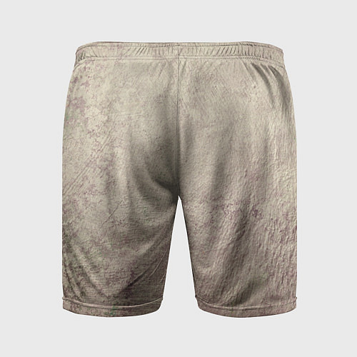 Мужские спортивные шорты Абстракция - grey pink wall / 3D-принт – фото 2