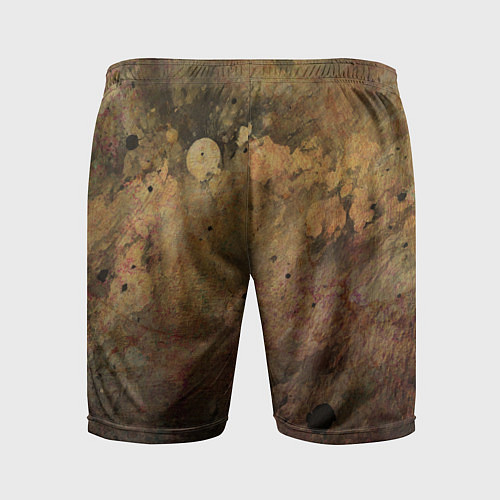 Мужские спортивные шорты Абстракция - dark pink paint spill / 3D-принт – фото 2