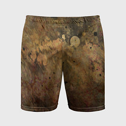 Шорты спортивные мужские Абстракция - dark pink paint spill, цвет: 3D-принт