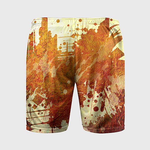 Мужские спортивные шорты Абстракция - sunspot / 3D-принт – фото 2