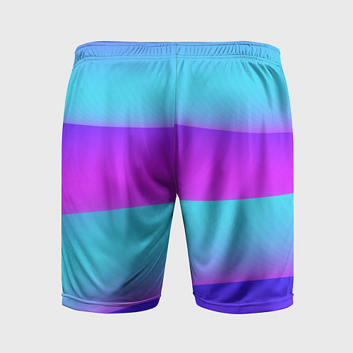 Мужские спортивные шорты Неоновый прилив / 3D-принт – фото 2
