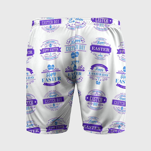 Мужские спортивные шорты Easter holidays / 3D-принт – фото 2