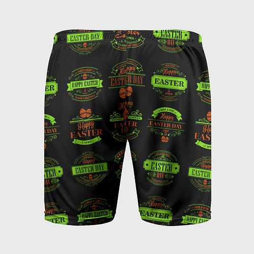 Мужские спортивные шорты Easter holidays / 3D-принт – фото 2