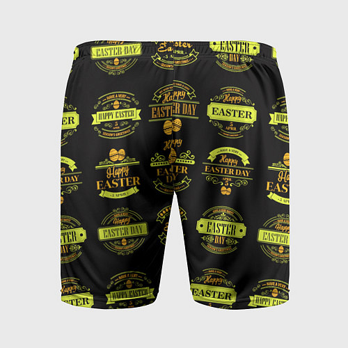 Мужские спортивные шорты Easter holidays / 3D-принт – фото 2