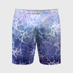 Мужские спортивные шорты Абстракция - white web on blue background