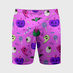 Мужские спортивные шорты Halloween pink