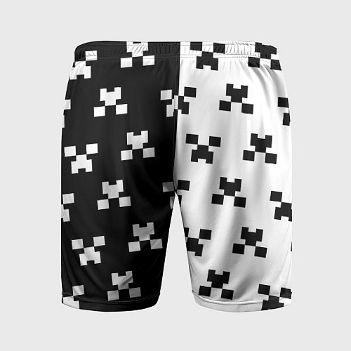Мужские спортивные шорты Doom x minecraft pattern / 3D-принт – фото 2