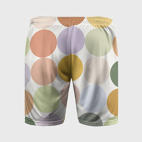 Мужские спортивные шорты Цветочный горошек / 3D-принт – фото 2