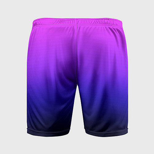 Мужские спортивные шорты Омбре синий градиент Future Dusk / 3D-принт – фото 2