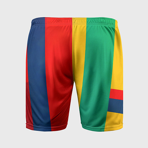 Мужские спортивные шорты Чарли Чаплин против Мэрилин Монро поп-арт / 3D-принт – фото 2