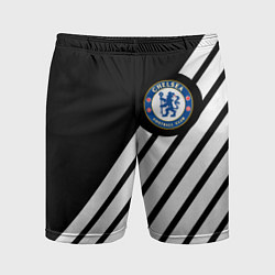 Шорты спортивные мужские Chelsea geometry sport, цвет: 3D-принт