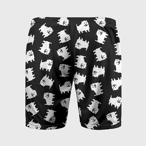 Мужские спортивные шорты Annoying dog pattern - Undertale / 3D-принт – фото 2