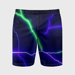 Шорты спортивные мужские Multicolored lightning, цвет: 3D-принт