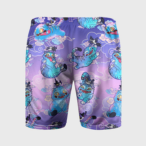 Мужские спортивные шорты Тигр с сорокой / 3D-принт – фото 2