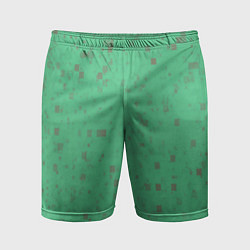Шорты спортивные мужские Color green brown, цвет: 3D-принт
