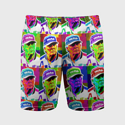 Шорты спортивные мужские Donald Trump - pop art poster, цвет: 3D-принт