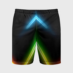 Мужские спортивные шорты Neon multicolored lines