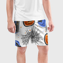 Шорты спортивные мужские Holiday halloween, цвет: 3D-принт — фото 2
