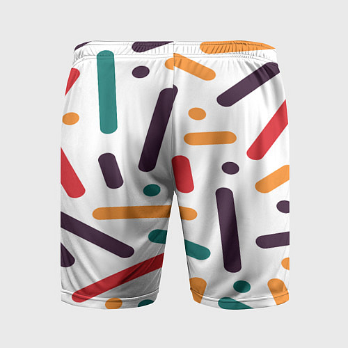 Мужские спортивные шорты Oval oil / 3D-принт – фото 2