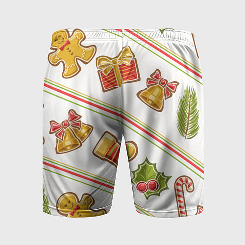 Мужские спортивные шорты Рождественский дух / 3D-принт – фото 2
