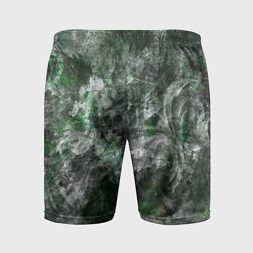 Мужские спортивные шорты Абстракция - acid boom / 3D-принт – фото 2